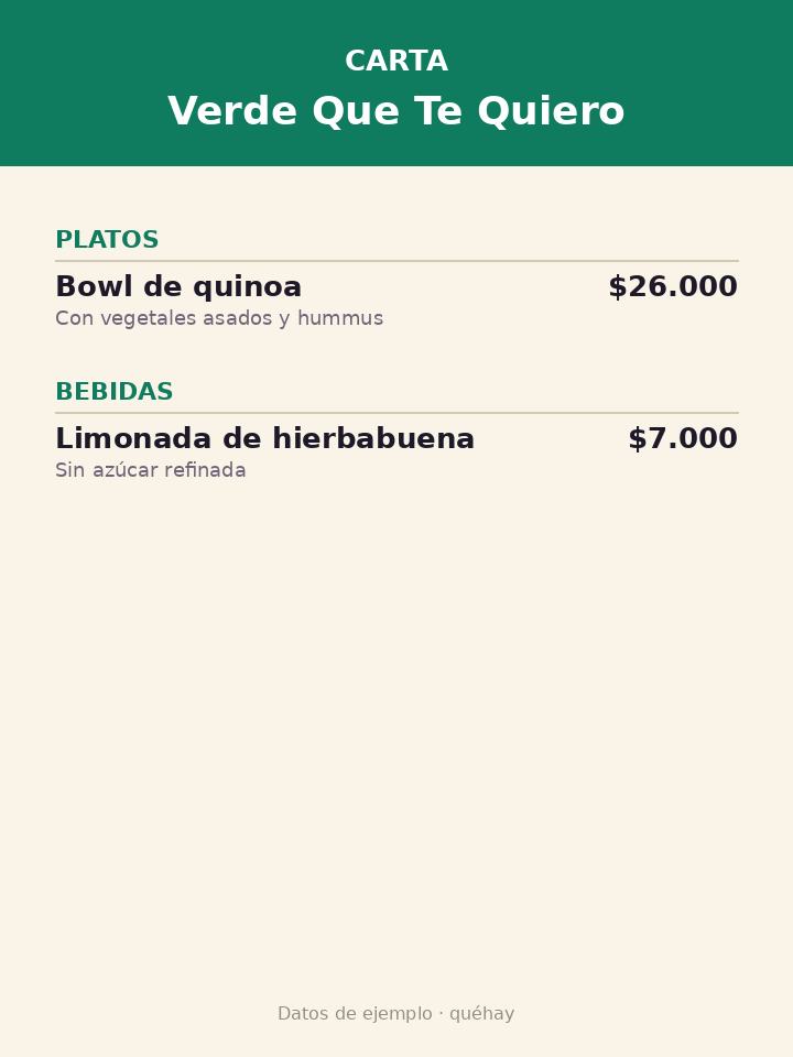 Carta de Verde Que Te Quiero, foto 1